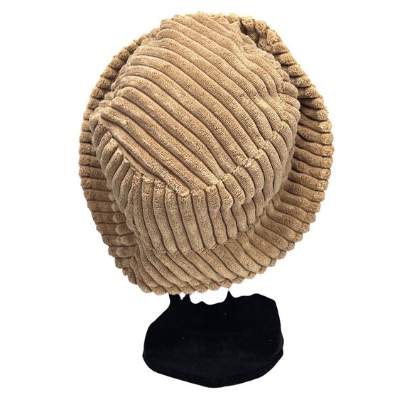 A.N.A. Beige Ribbed Plush Bucket Hat One Size Polyester/Nylon - Picture 3 of 7